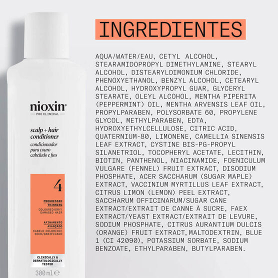 Condicionador para Cabelos Coloridos e Danificados Sistema 4 Nioxin